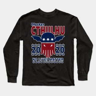 VOTE CTHULHU 2020 - CTHULHU AND LOVECRAFT Long Sleeve T-Shirt